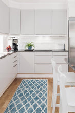 Load image into Gallery viewer, Soraya Trellis Blue Rug
