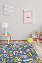 Load image into Gallery viewer, Sunburst Teal Rug

