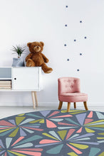 Load image into Gallery viewer, Sunburst Teal Rug
