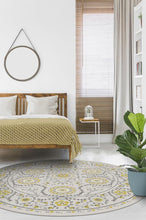 Load image into Gallery viewer, Suzani Yellow Rug
