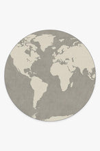 Load image into Gallery viewer, World Map Charcoal Rug
