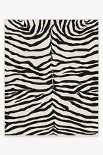 Load image into Gallery viewer, Zebra Black Rug
